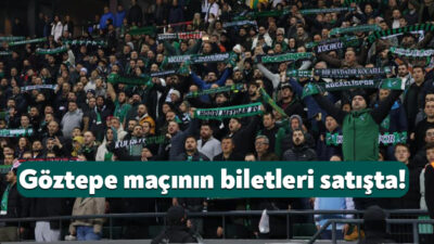 Kocaelispor’un 18 Ekim Pazar günü Göztepe’yi ağırlayacağı maçın biletleri satışa