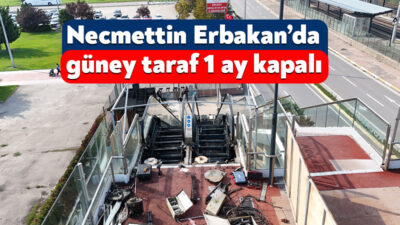 Kocaeli Büyükşehir Belediyesi, kent genelindeki üst geçitlerde bulunan yürüyen merdivenlerin