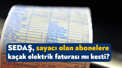 Kocaeli’nin elektrik dağıtımını sağlayan Sedaş’ın sayacı bulunan abonelere kaçak elektrik