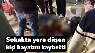Kocaeli'nin İzmit ilçesinde sokakta fenalaşarak yere düşen kanser hastası vatandaş,