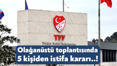 TFF’de bugün olağanüstü genel kurul toplantısı gerçekleştirildi. 12 kişinin katıldığı