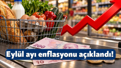 TÜİK, eylül ayı enflasyon rakamlarını açıkladı. Buna göre, aylık enflasyon