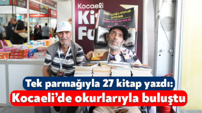 Bilgisayarını tek parmağıyla kullanarak 27 kitap yazan Erdal Yalçın, Büyükşehir’in